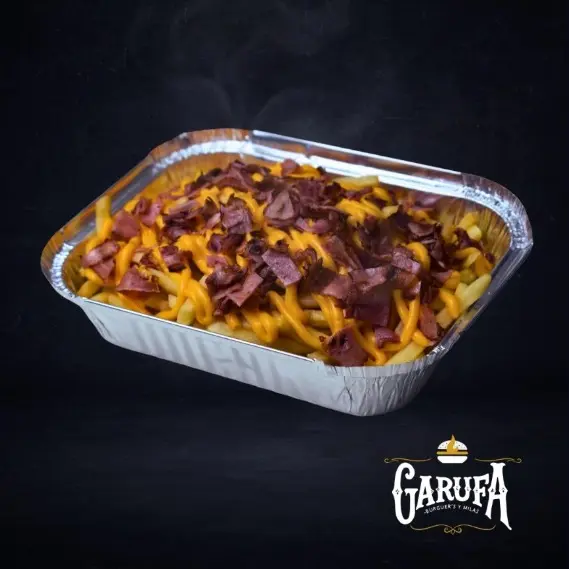 Papas cheddar y panceta XL