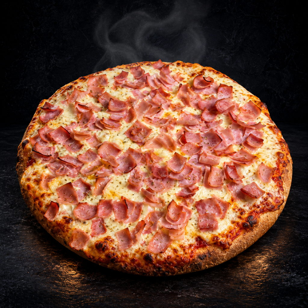 Pizzeta con jamón